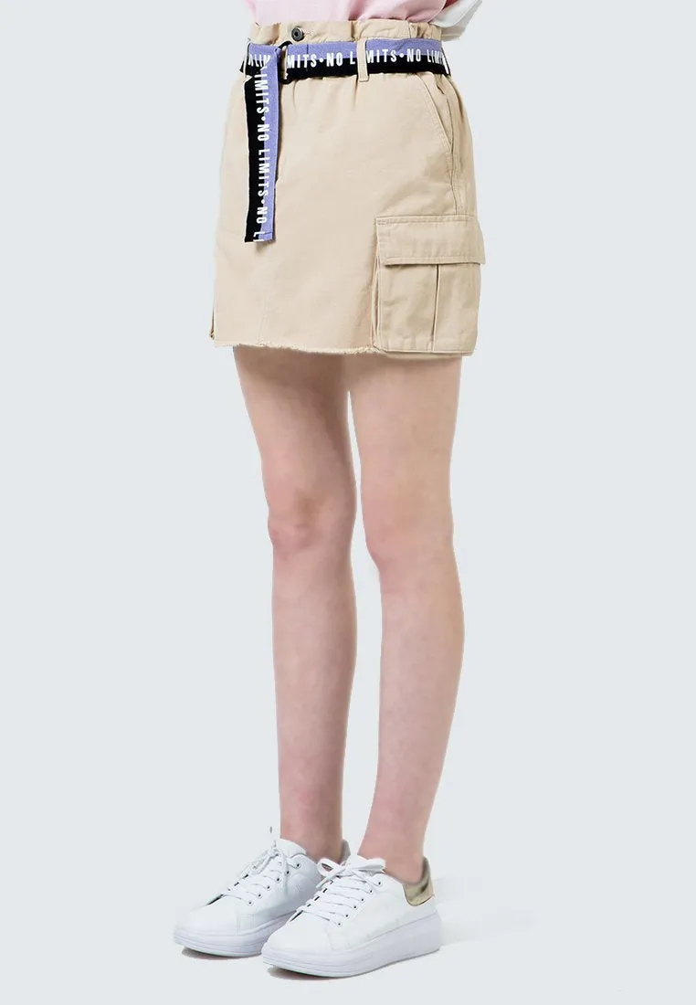 Utility Skirt with Printed belt