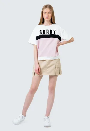Utility Skirt with Printed belt