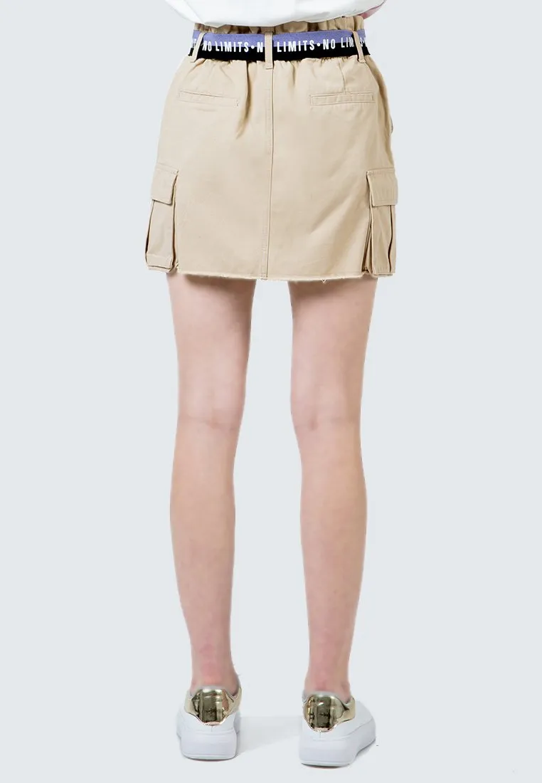 Utility Skirt with Printed belt