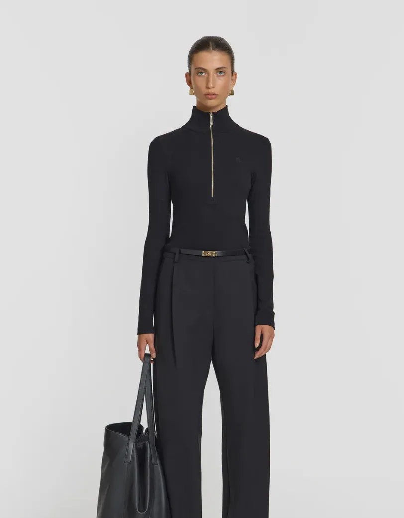 Viktoria & Woods Rib Turtleneck - Black