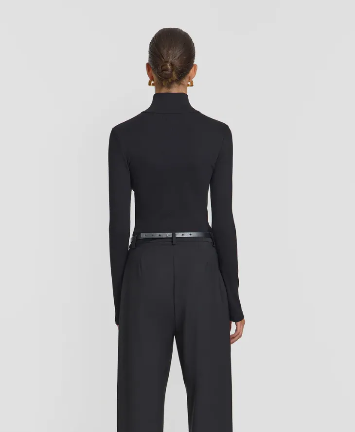 Viktoria & Woods Rib Turtleneck - Black
