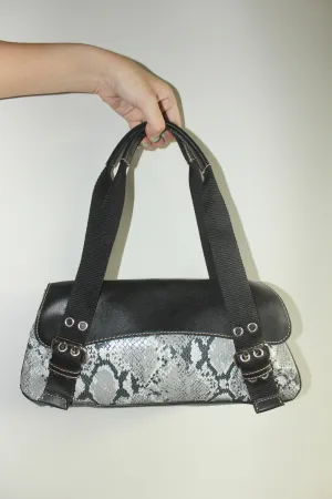 Vintage 90s Snakeskin Exposed Strap Purse