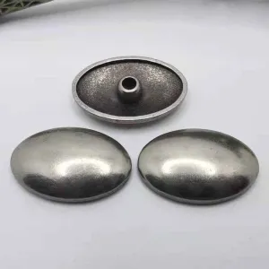 Vintage Antique Silver Oval Rivets Studs for DIY Leather Crafts 40pcs