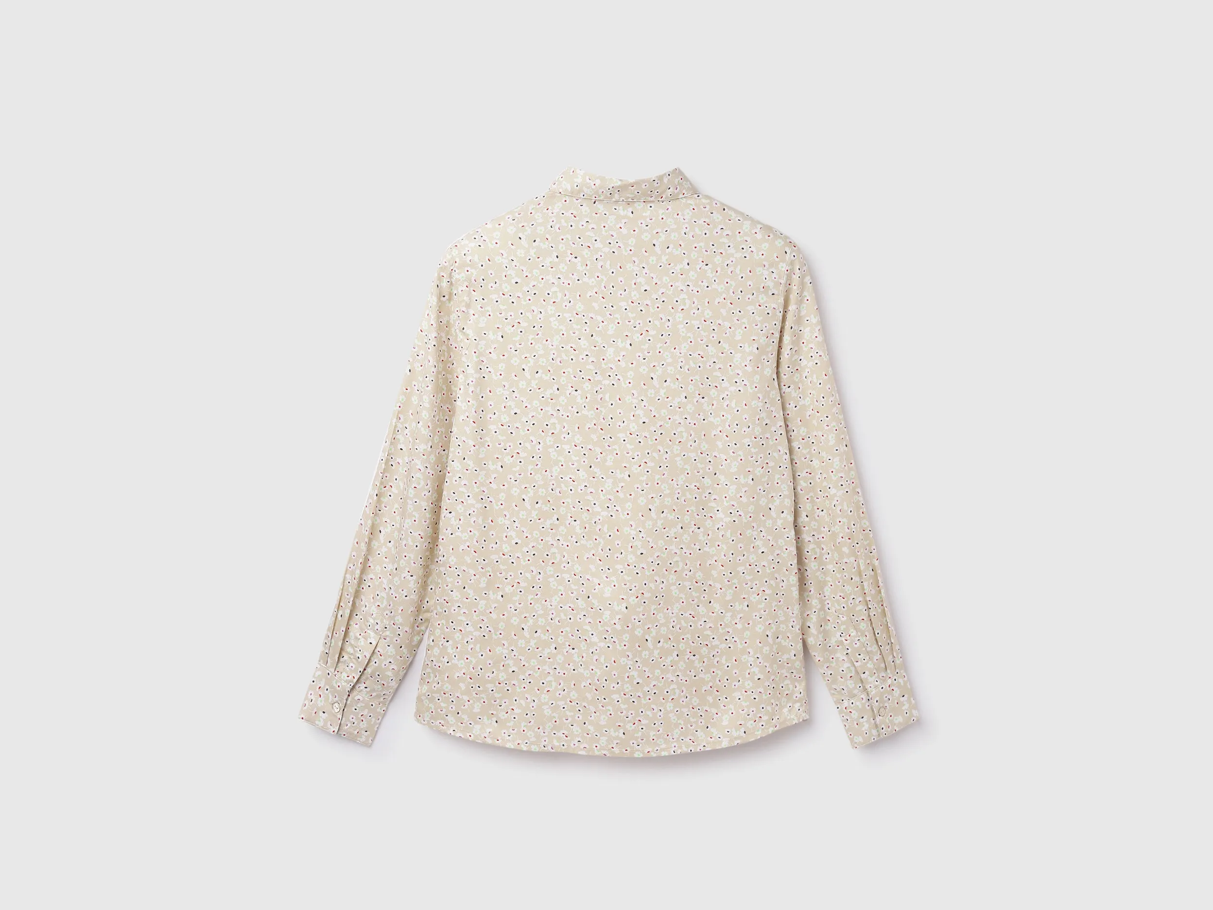 Viscose Printed Spread Collar Women Shirts