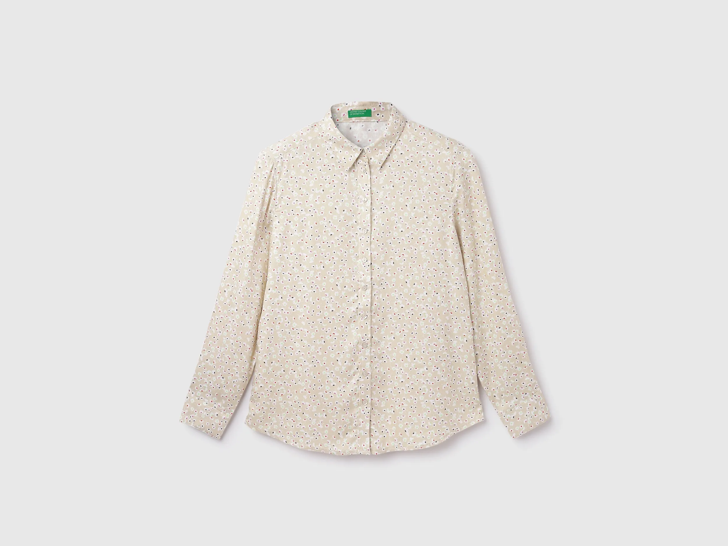 Viscose Printed Spread Collar Women Shirts