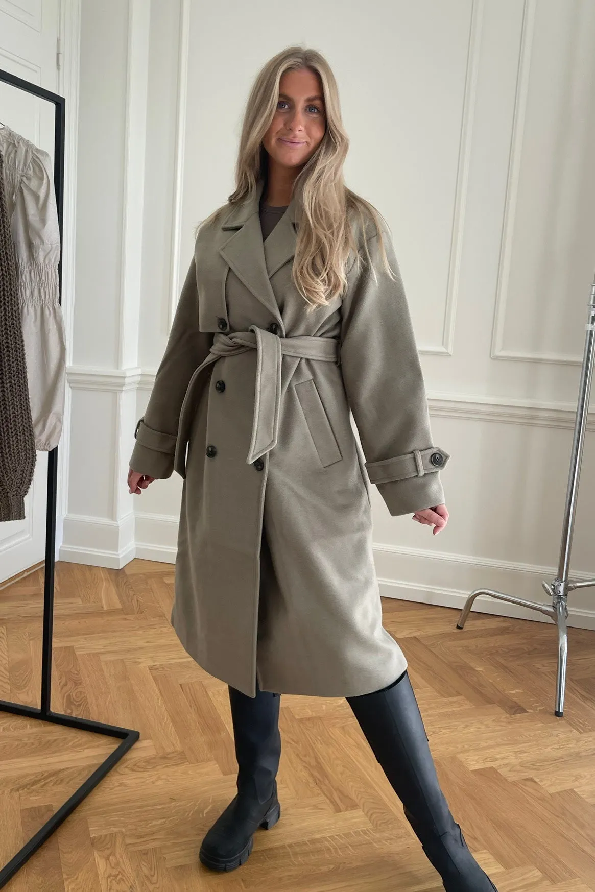VMFortune Trenchcoat - Mørk Beige
