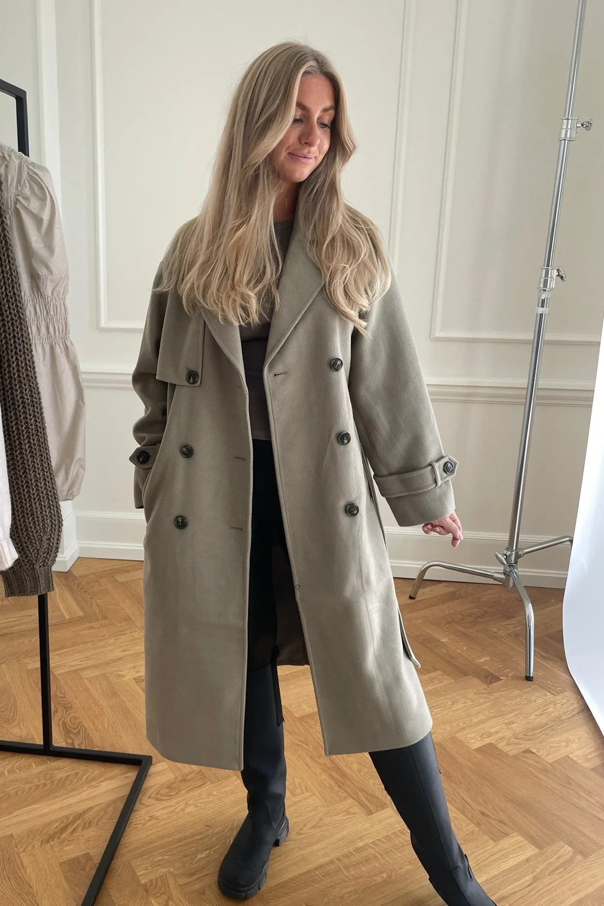 VMFortune Trenchcoat - Mørk Beige