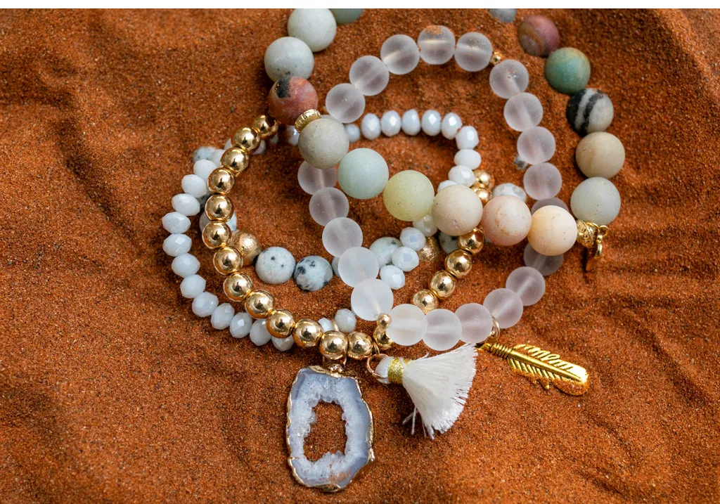 Wanderlust Layered Bead Bracelets