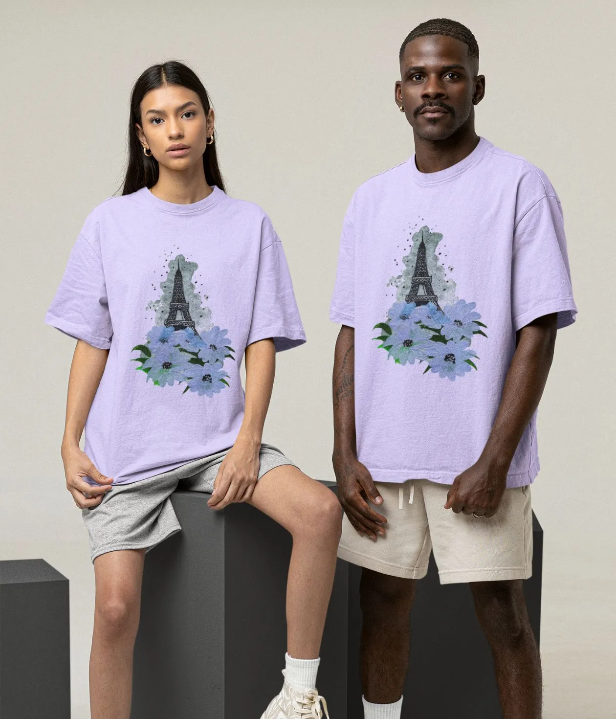 Whispers Of Paris - Oversized Classic T-Shirt