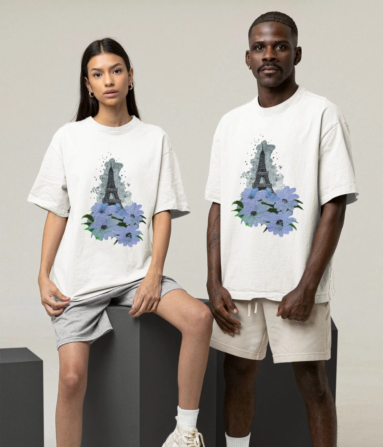 Whispers Of Paris - Oversized Classic T-Shirt