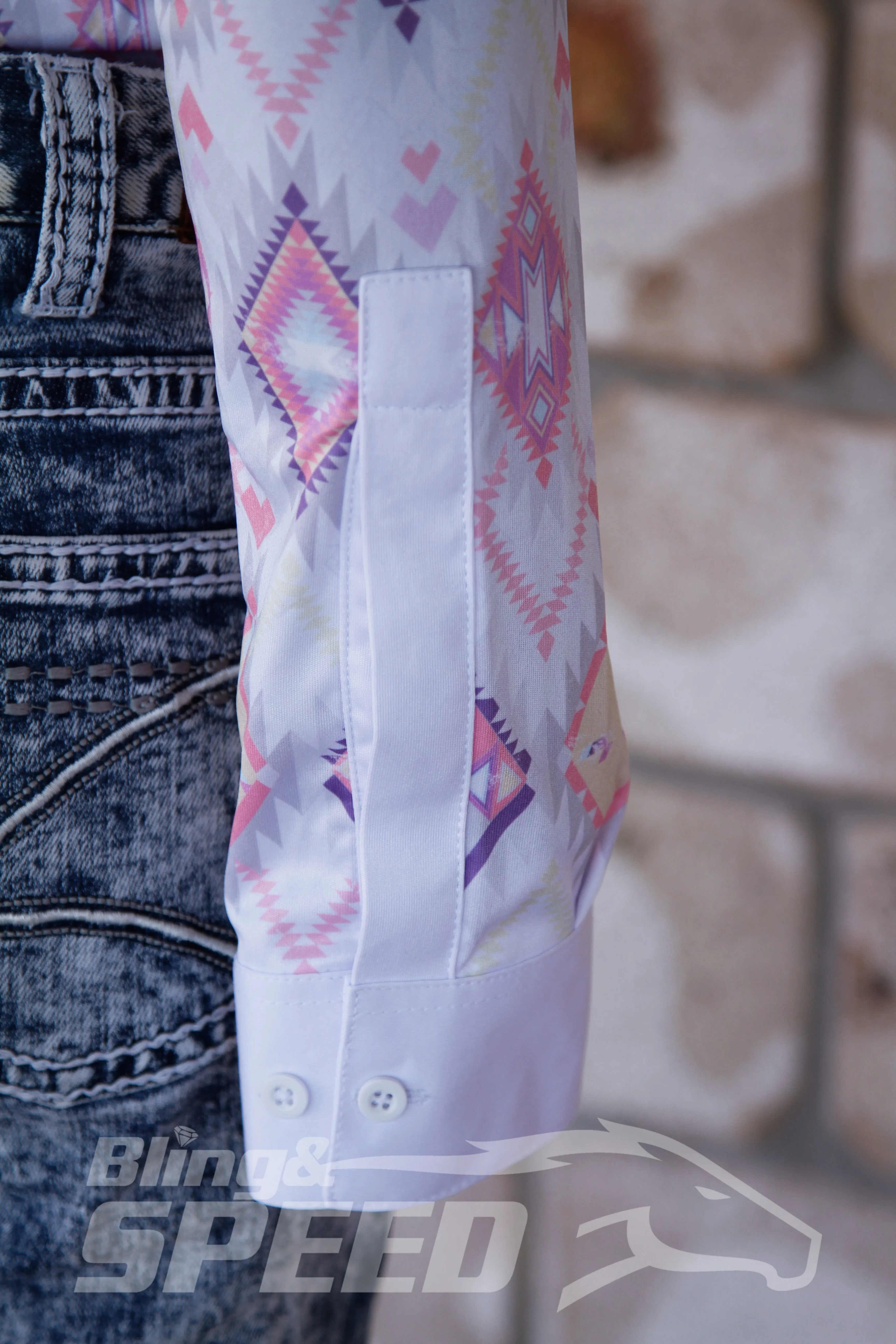 White Aztec Arena Shirt