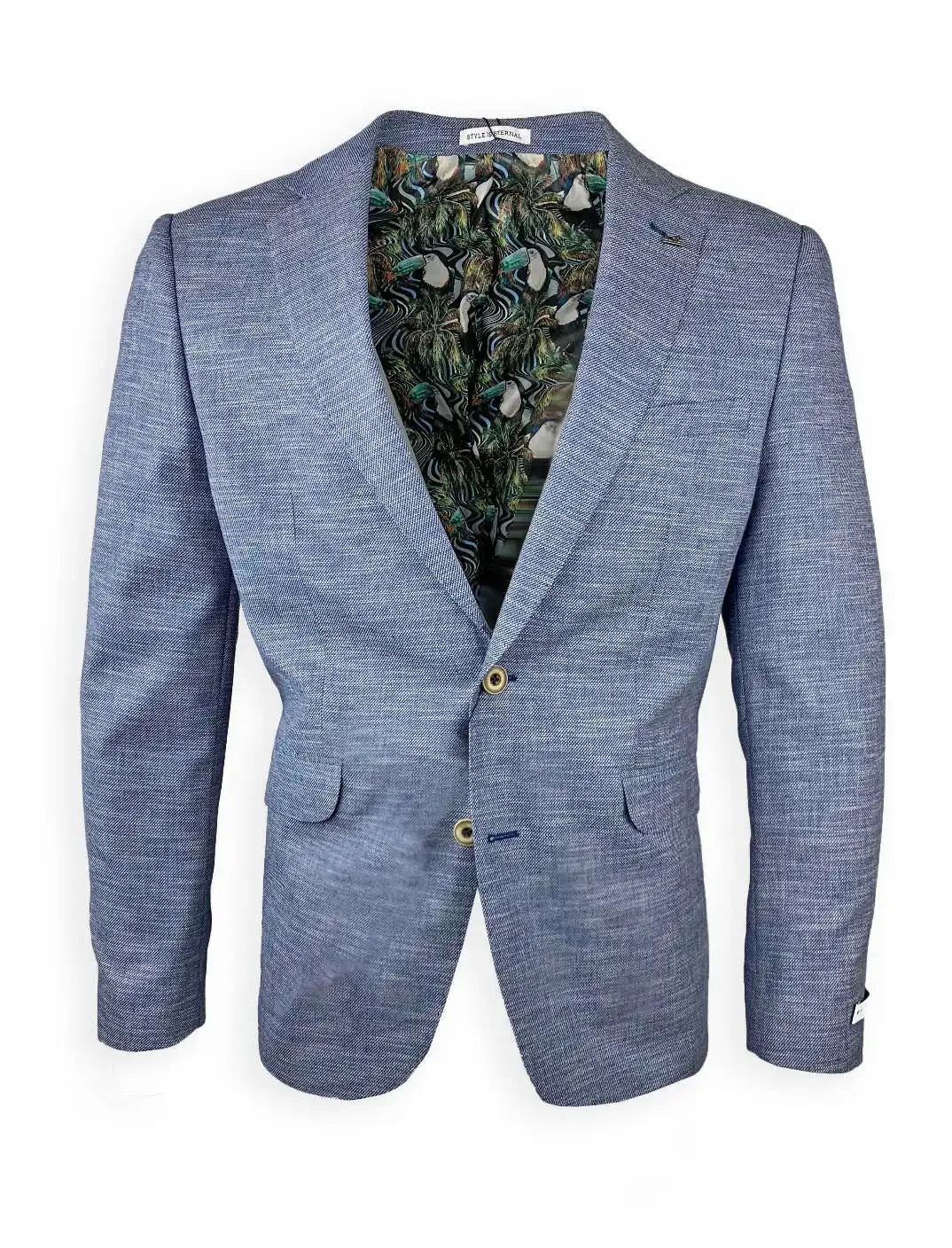 White Label Mens Jasper Sports Jacket Tapered Fit Blue