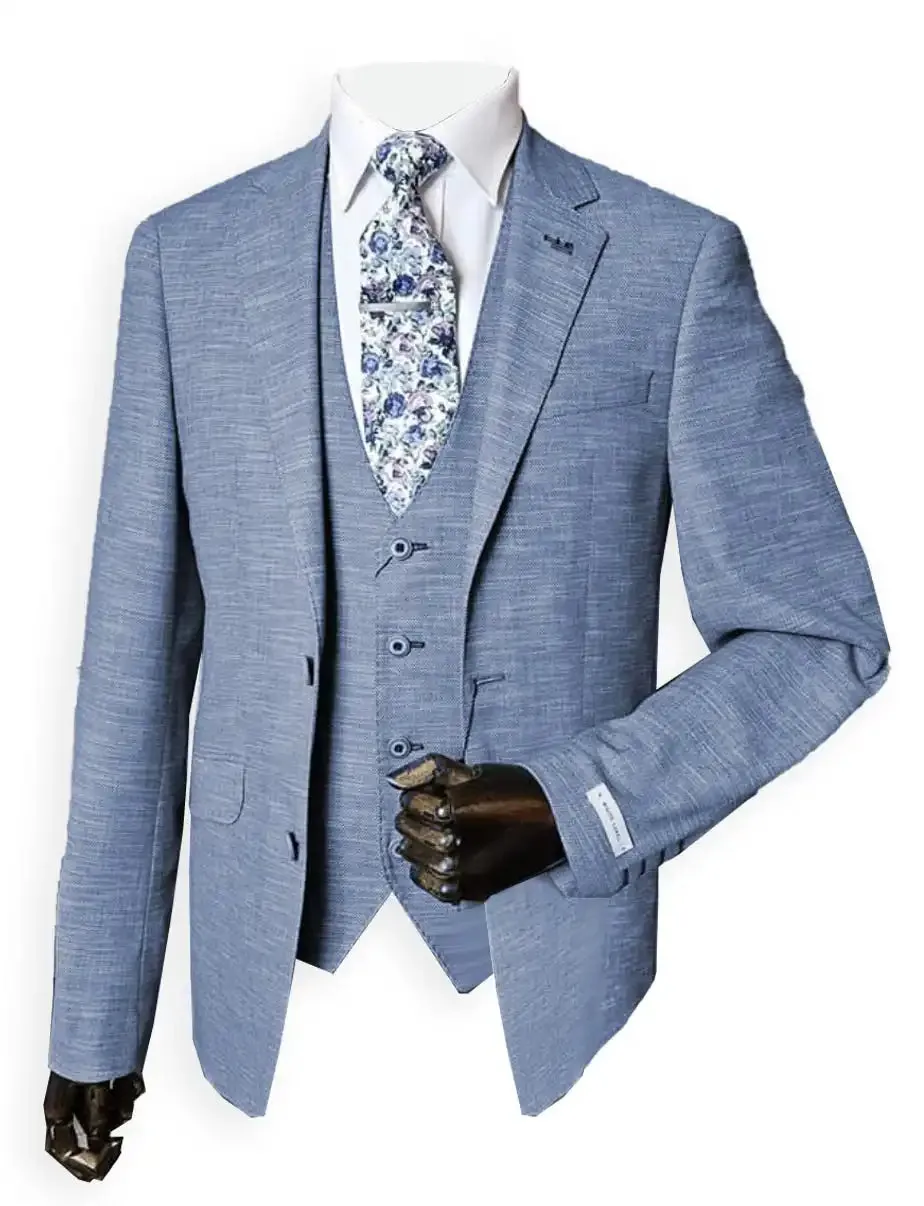White Label Mens Jasper Sports Jacket Tapered Fit Blue