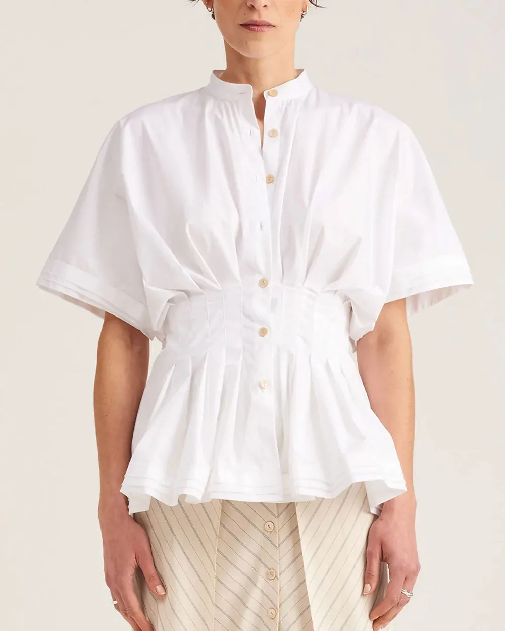 White Poplin Courageous Shirt