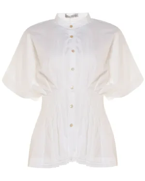 White Poplin Courageous Shirt