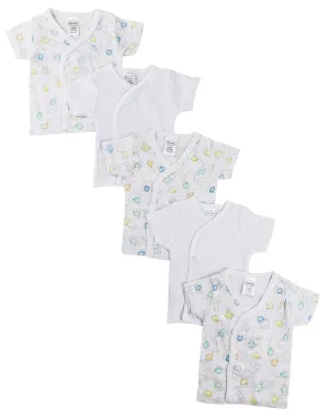 White Side Snap Short Sleeve Shirt - 5 Pack CS_0203