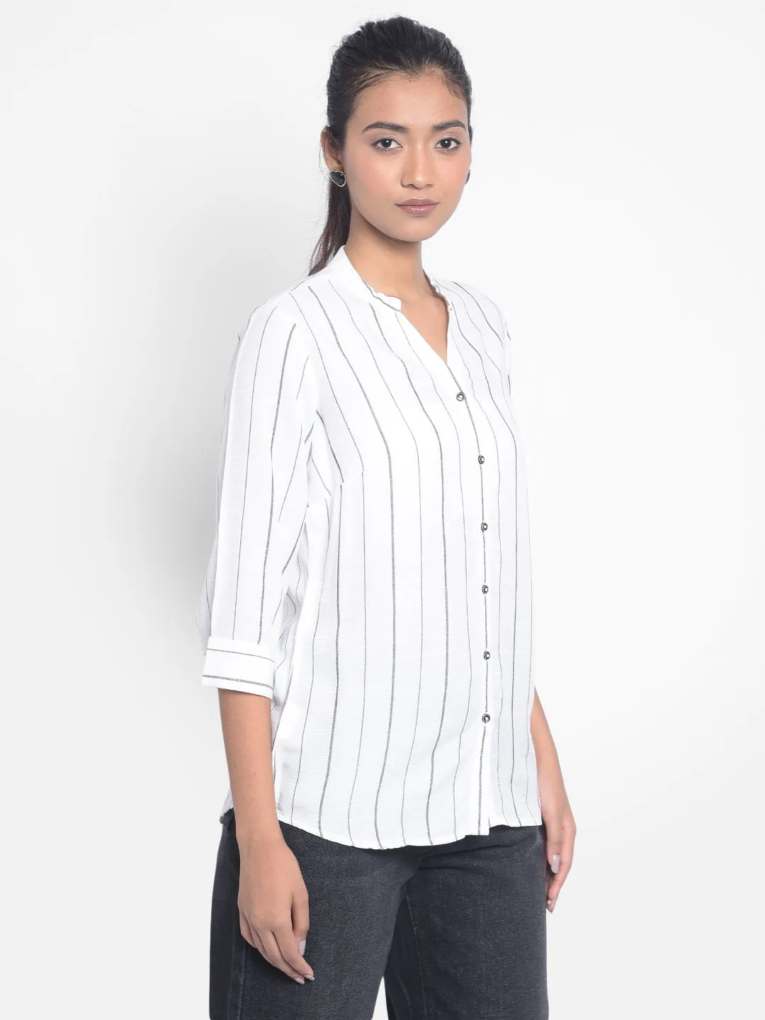 White Striped Shirts