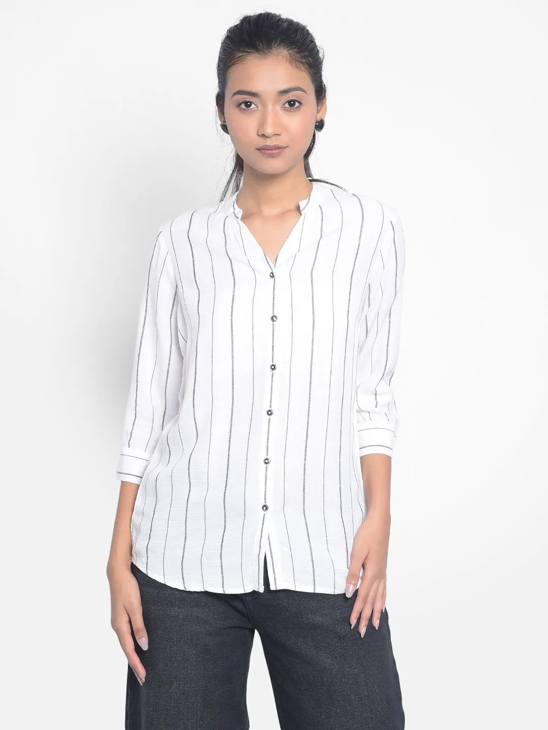 White Striped Shirts