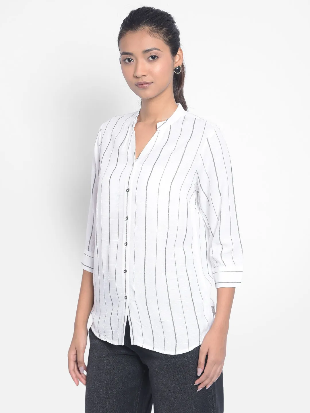 White Striped Shirts