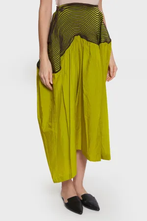 Winding Solid Skirt