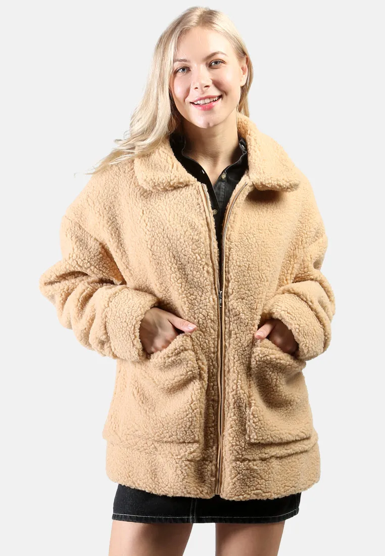 winter teddy jacket