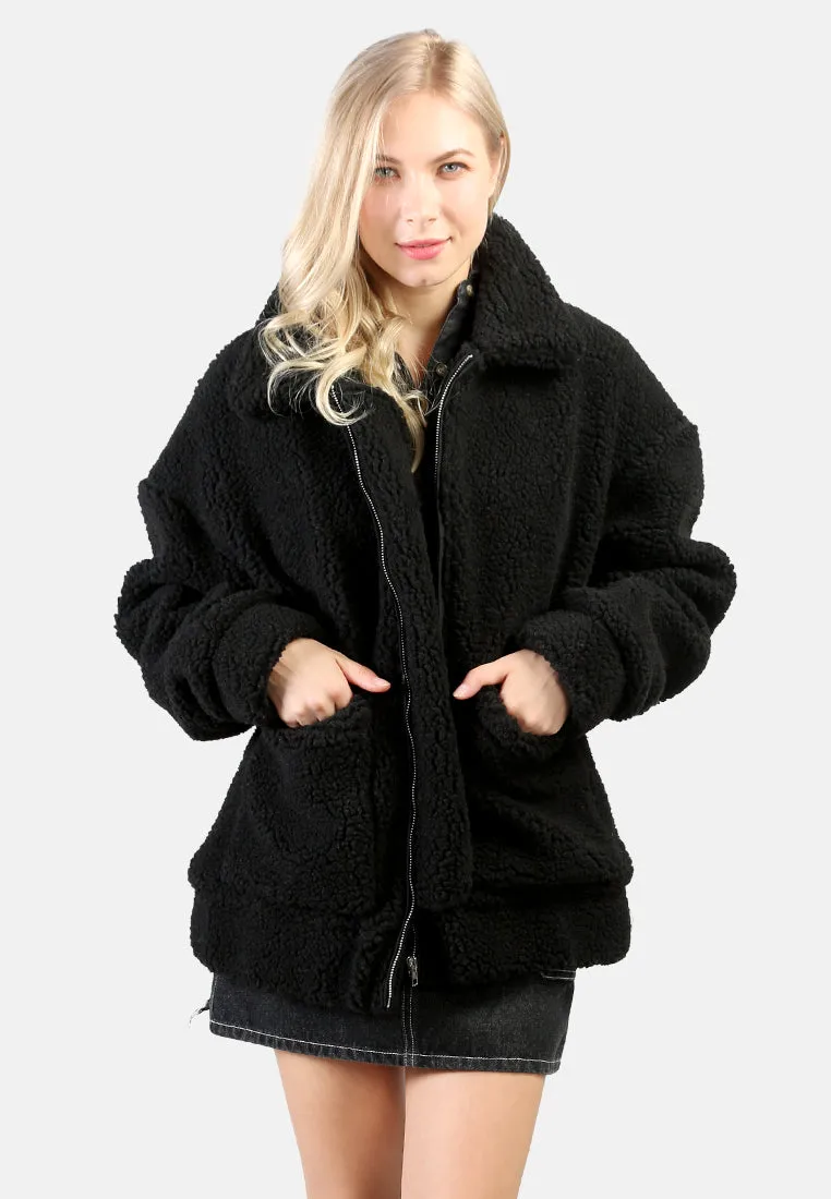 winter teddy jacket