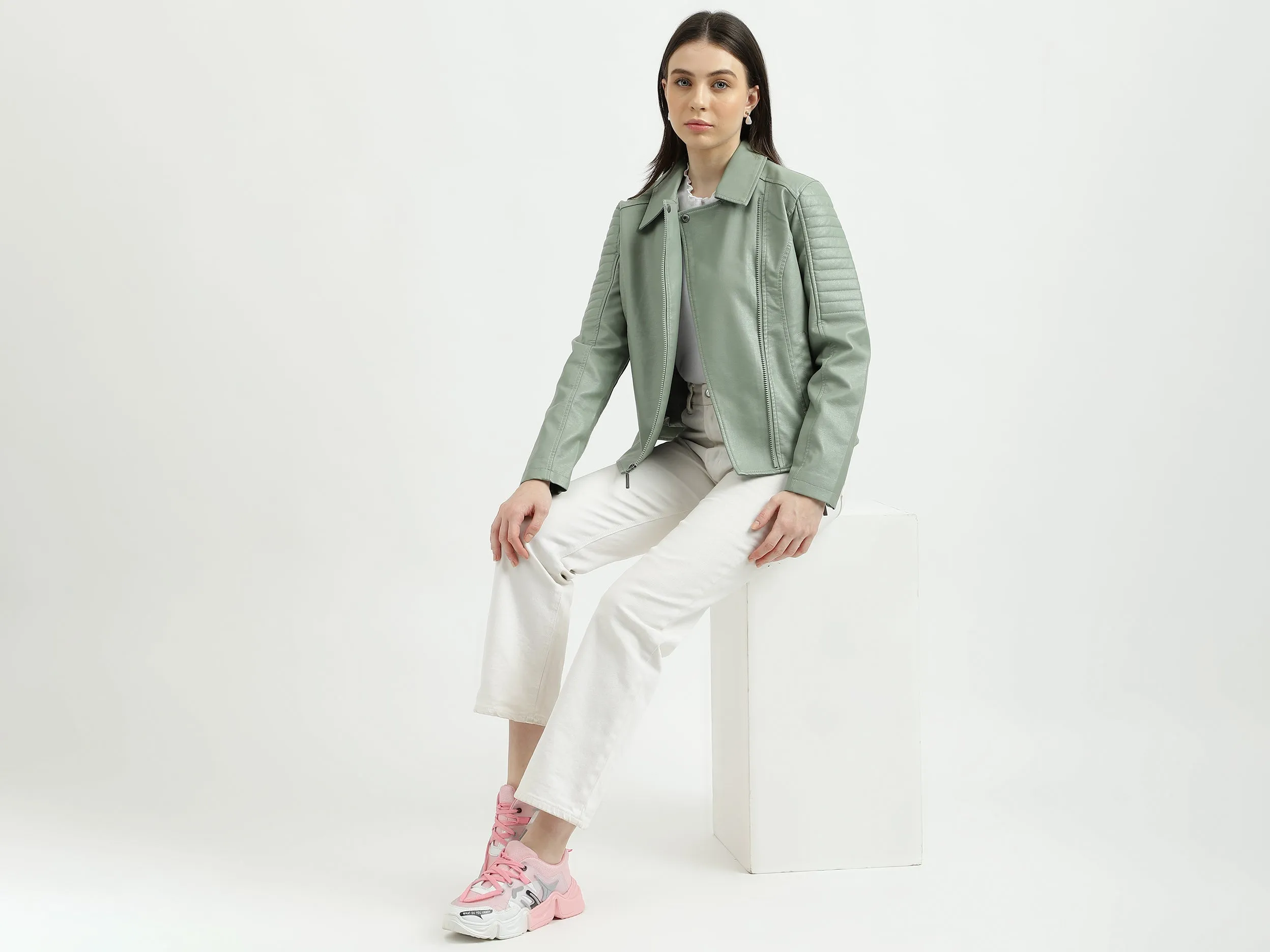Women's Full Sleeves Biker Jacket