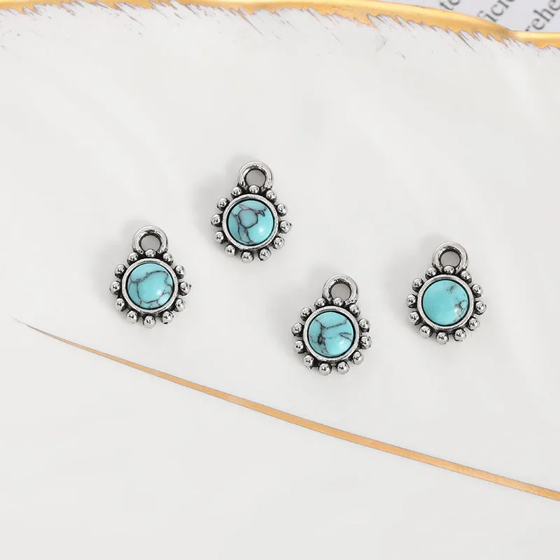 Women's Turquoise Vintage Alloy Pendant