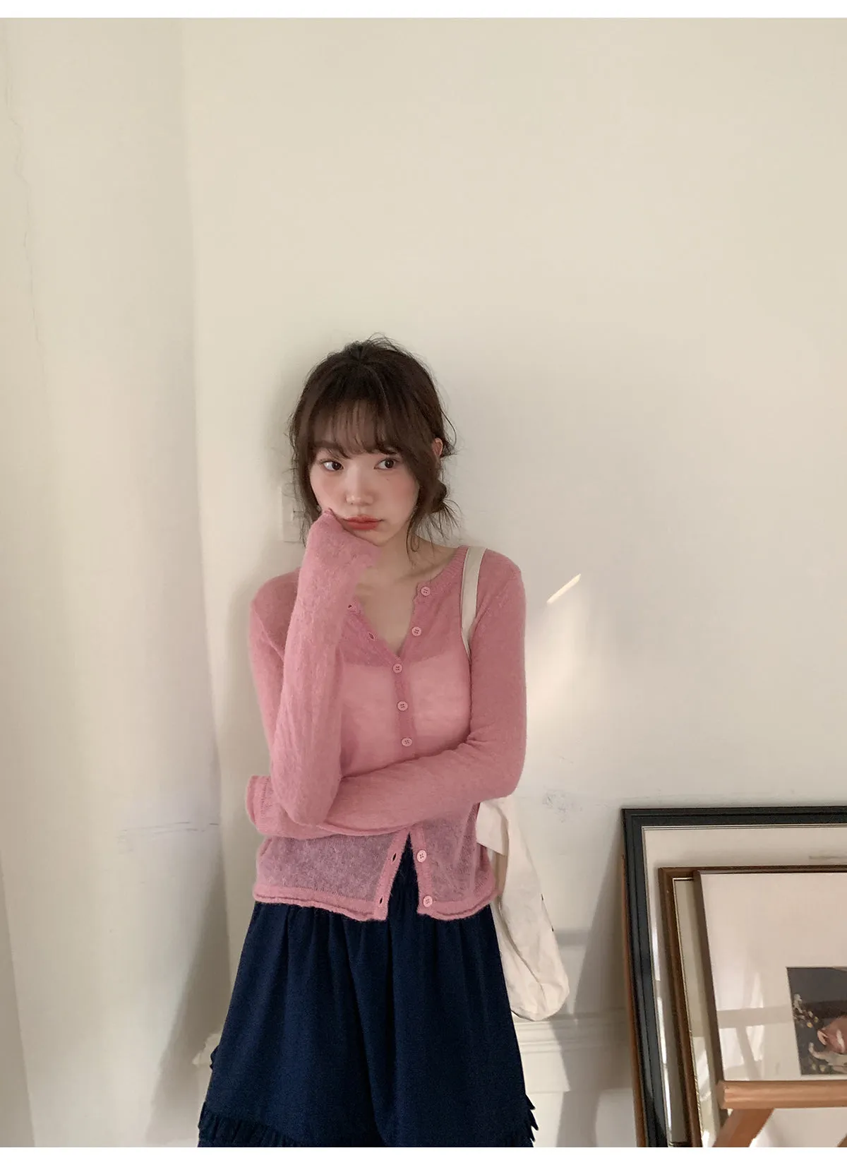 Wooden ear pleat skirt