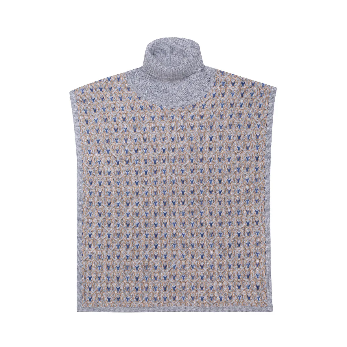 Wool Roll Neck Noel, Grey