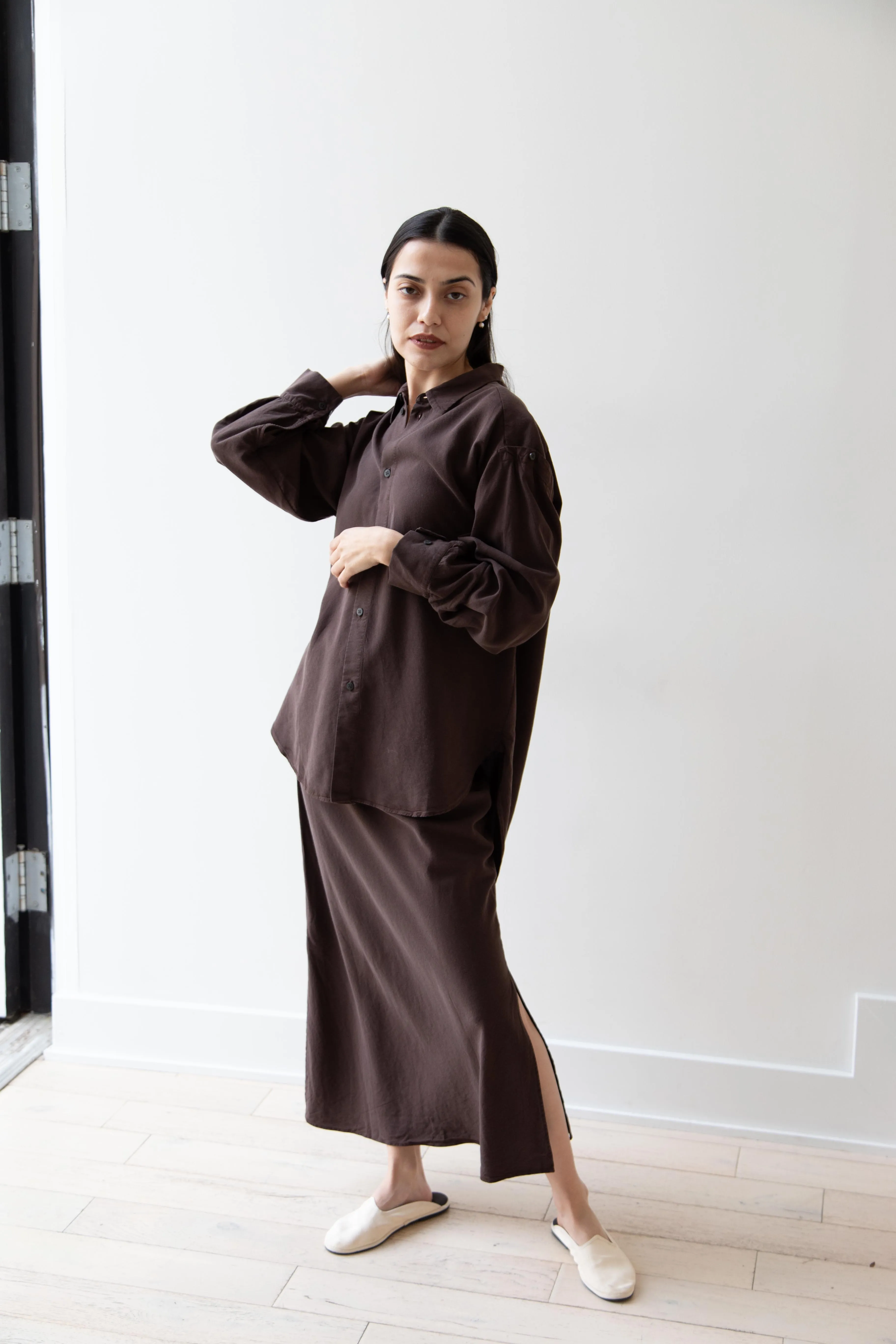 Wright & Doyle | Bias Skirt in Cacao