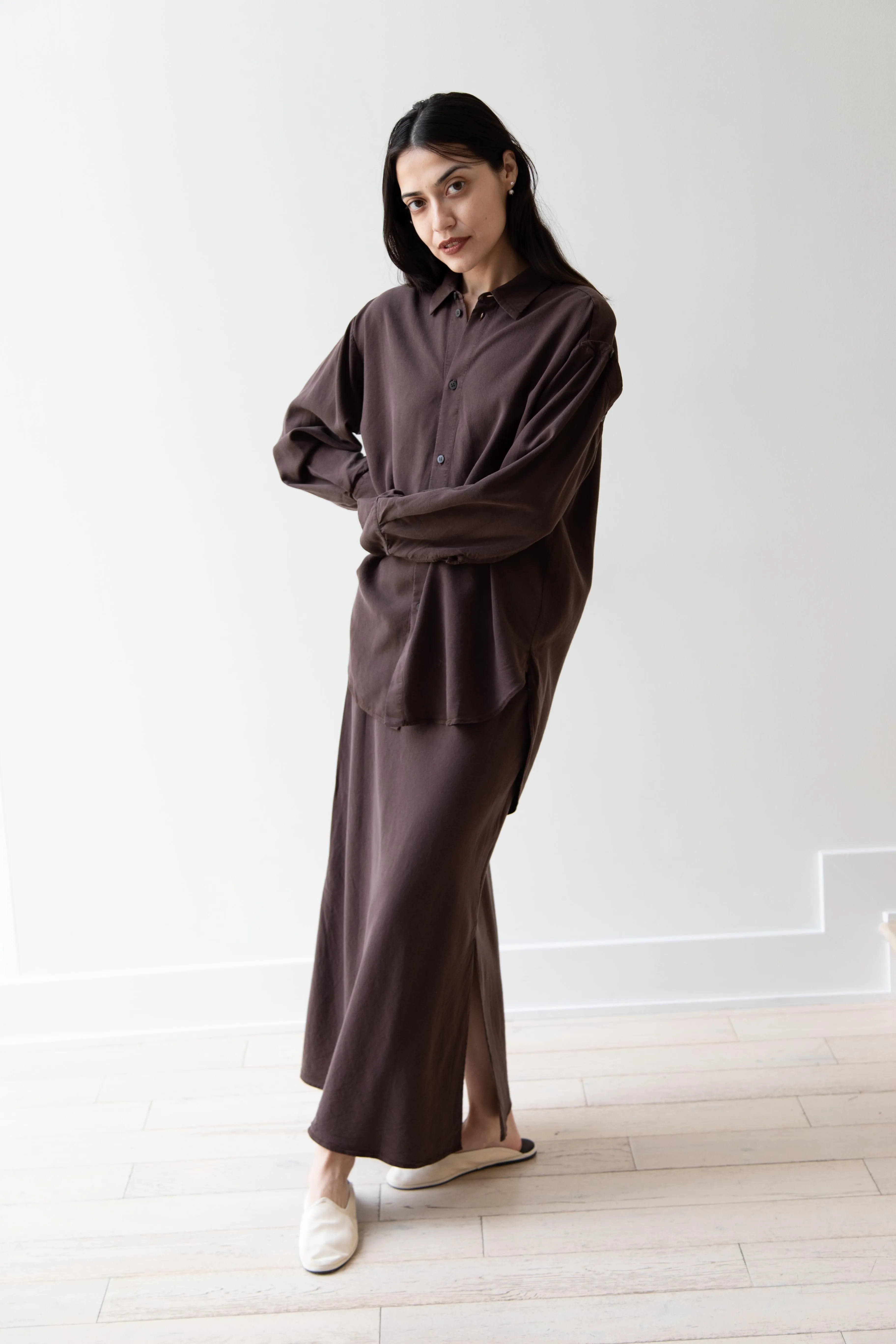 Wright & Doyle | Bias Skirt in Cacao