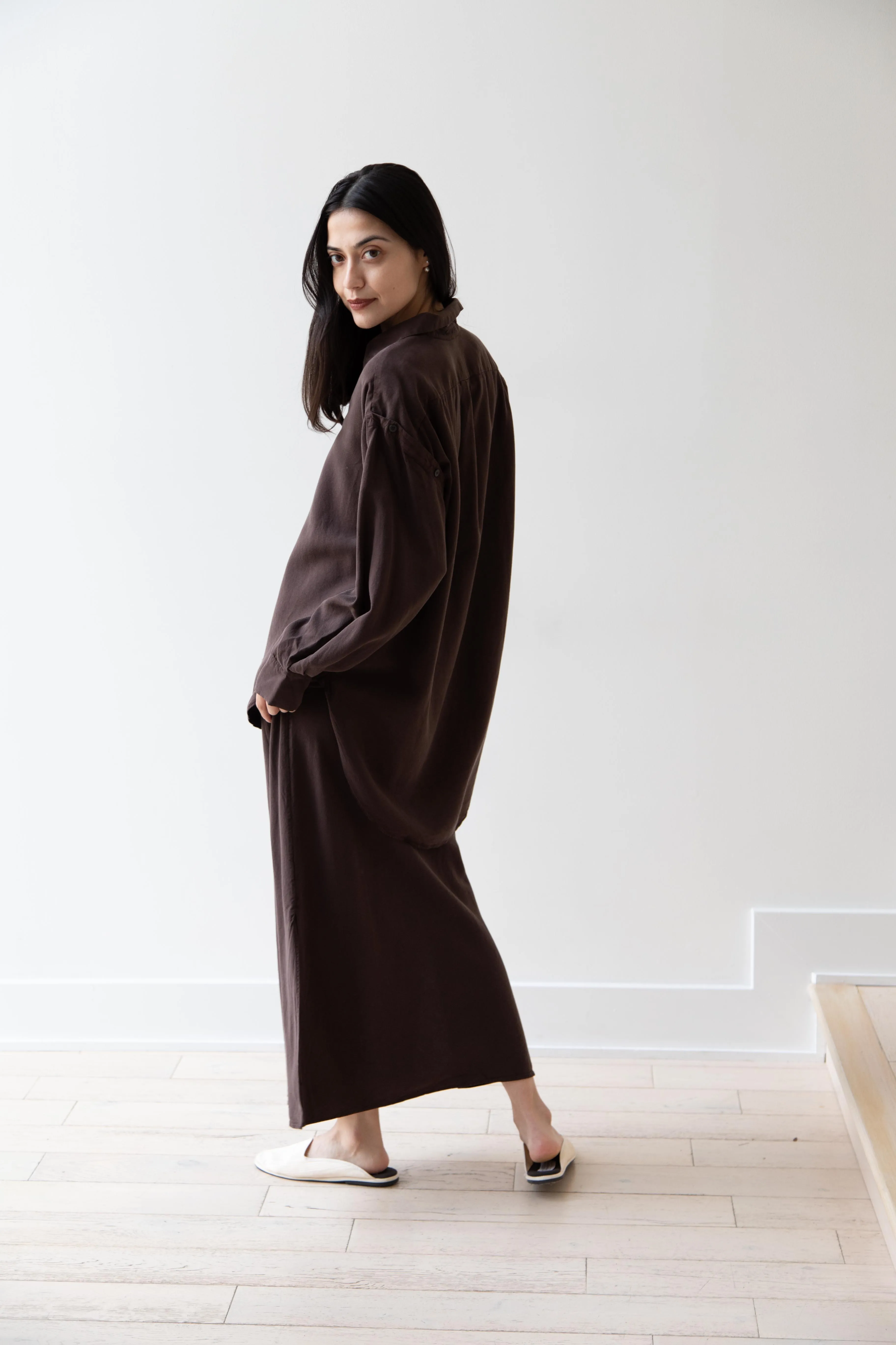 Wright & Doyle | Bias Skirt in Cacao