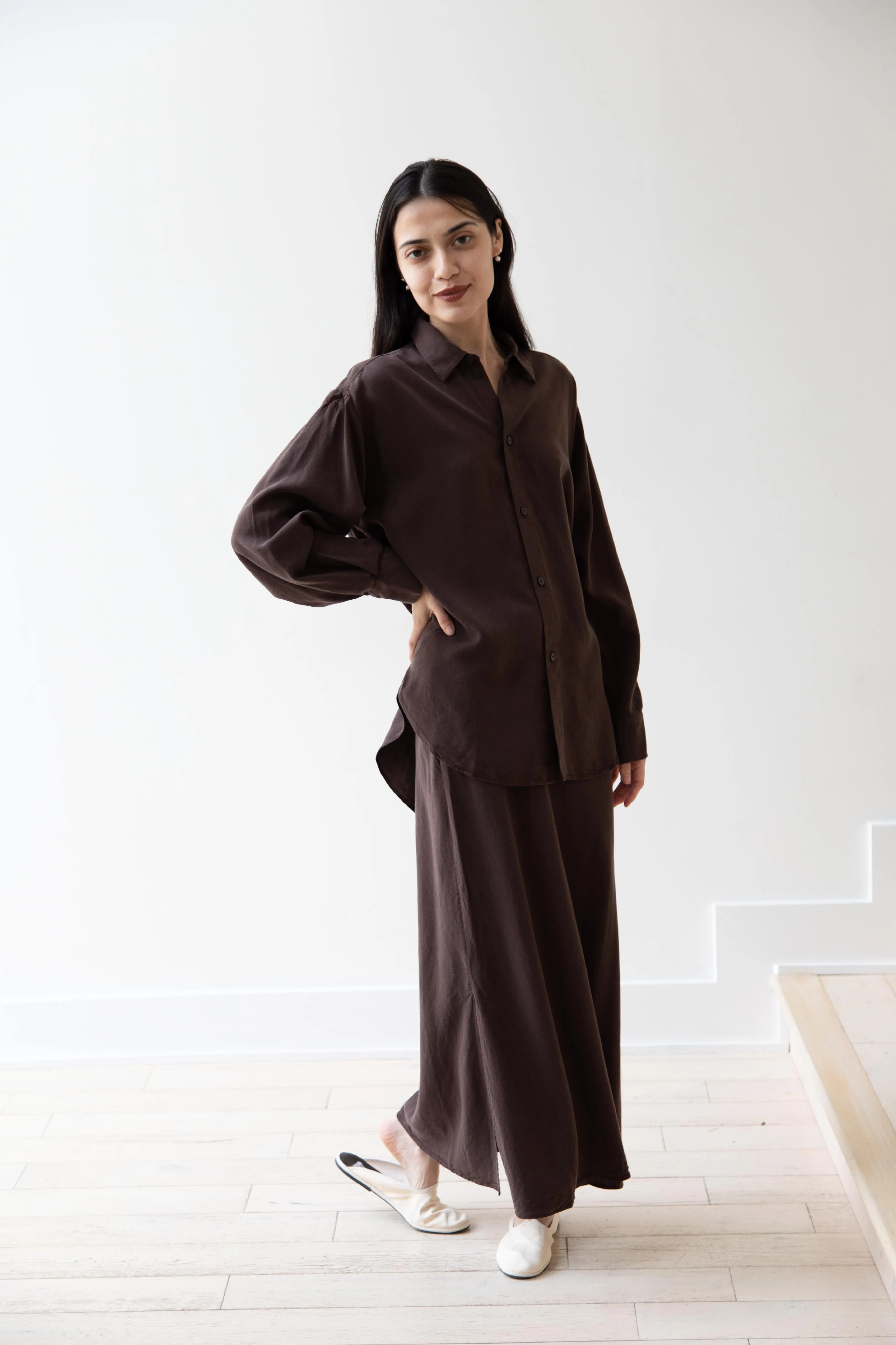 Wright & Doyle | Bias Skirt in Cacao