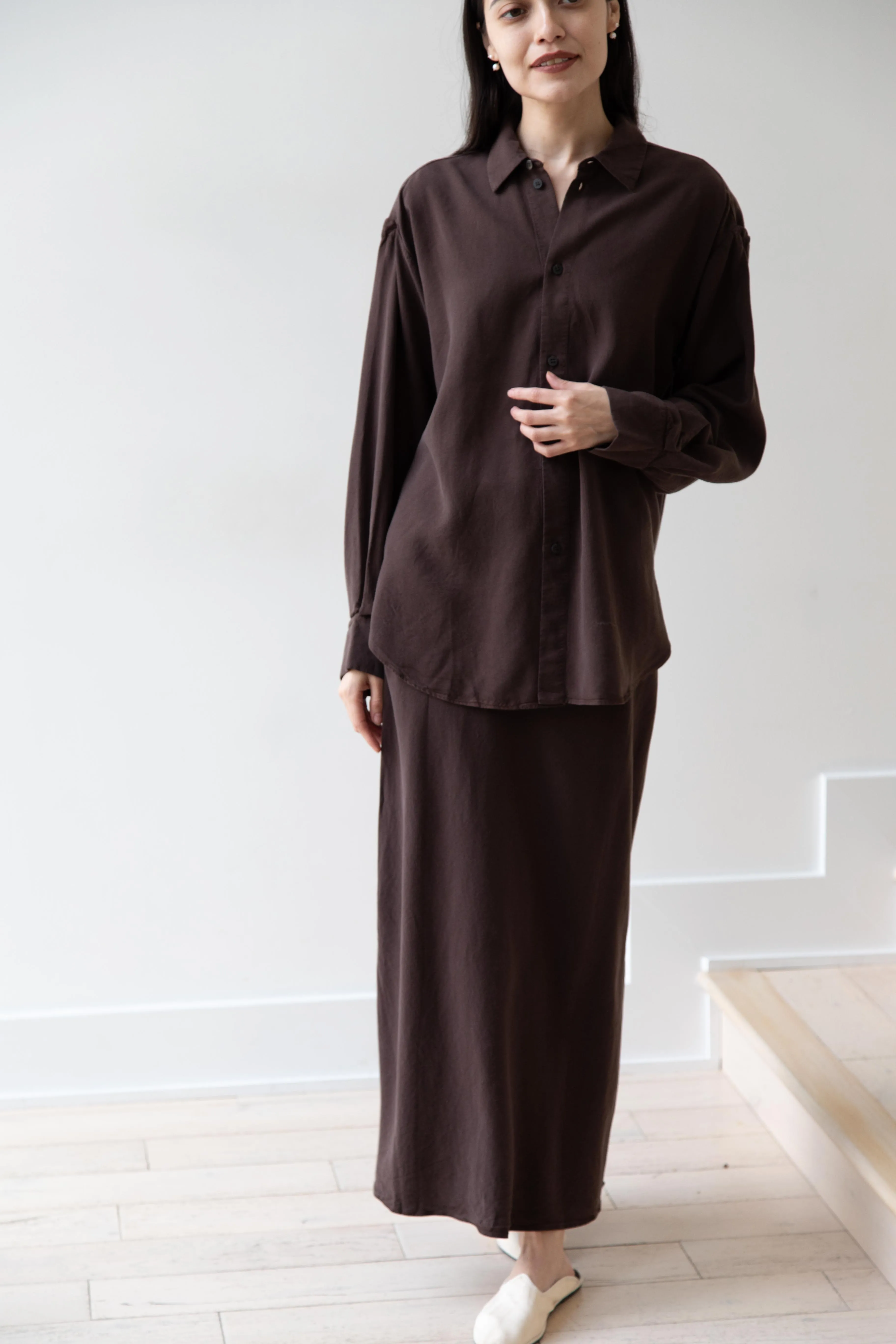 Wright & Doyle | Bias Skirt in Cacao