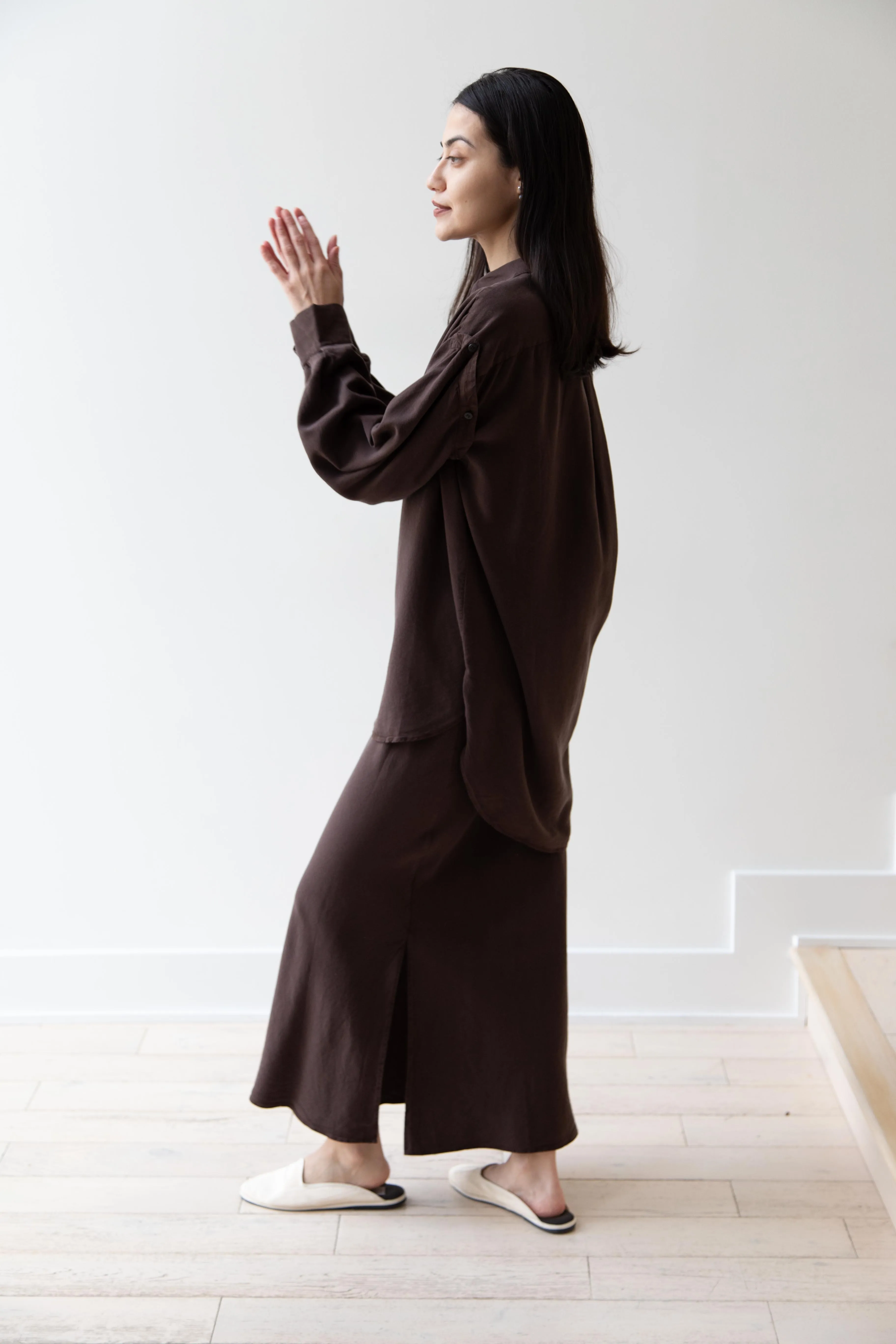 Wright & Doyle | Bias Skirt in Cacao