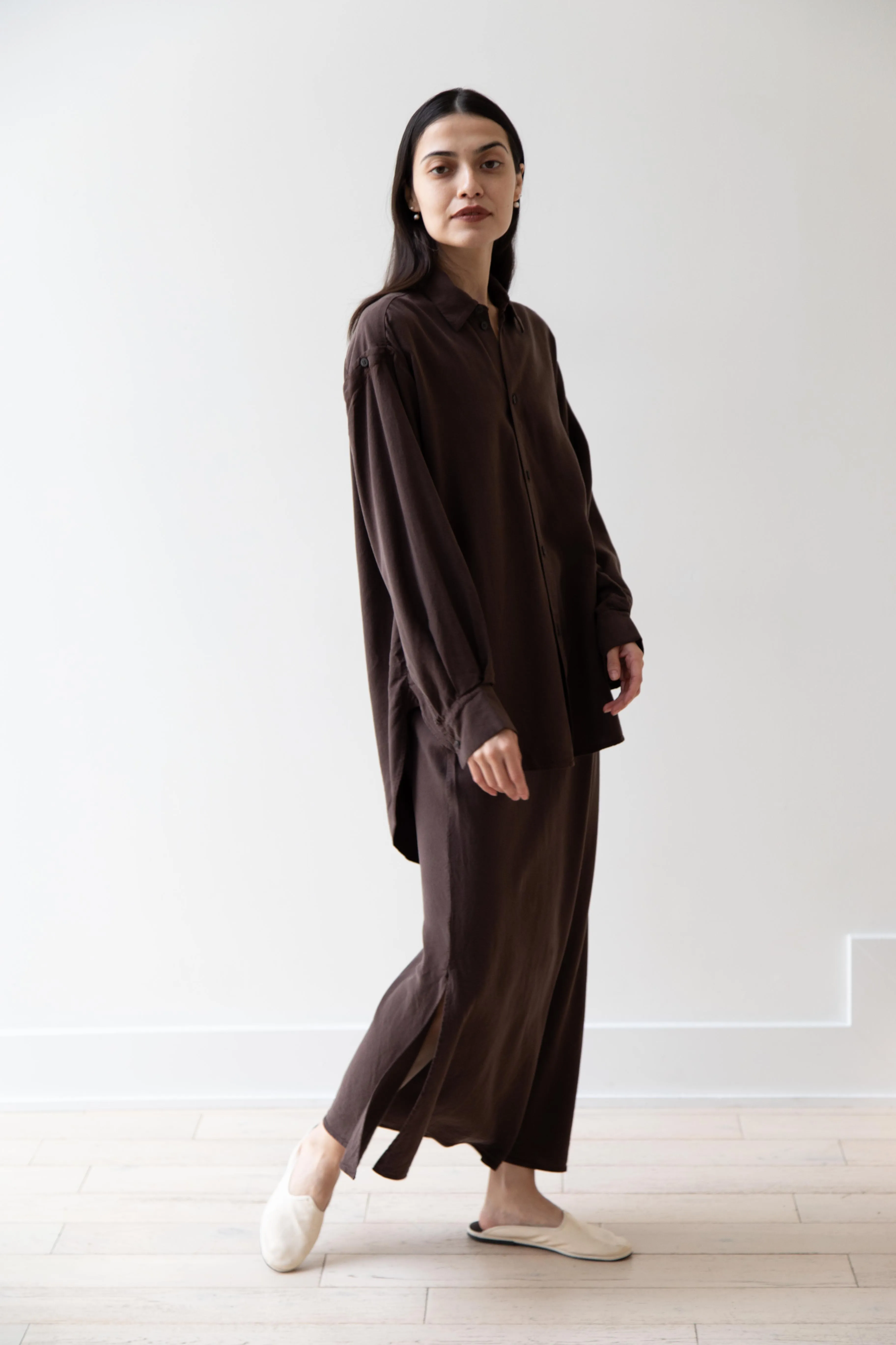 Wright & Doyle | Bias Skirt in Cacao