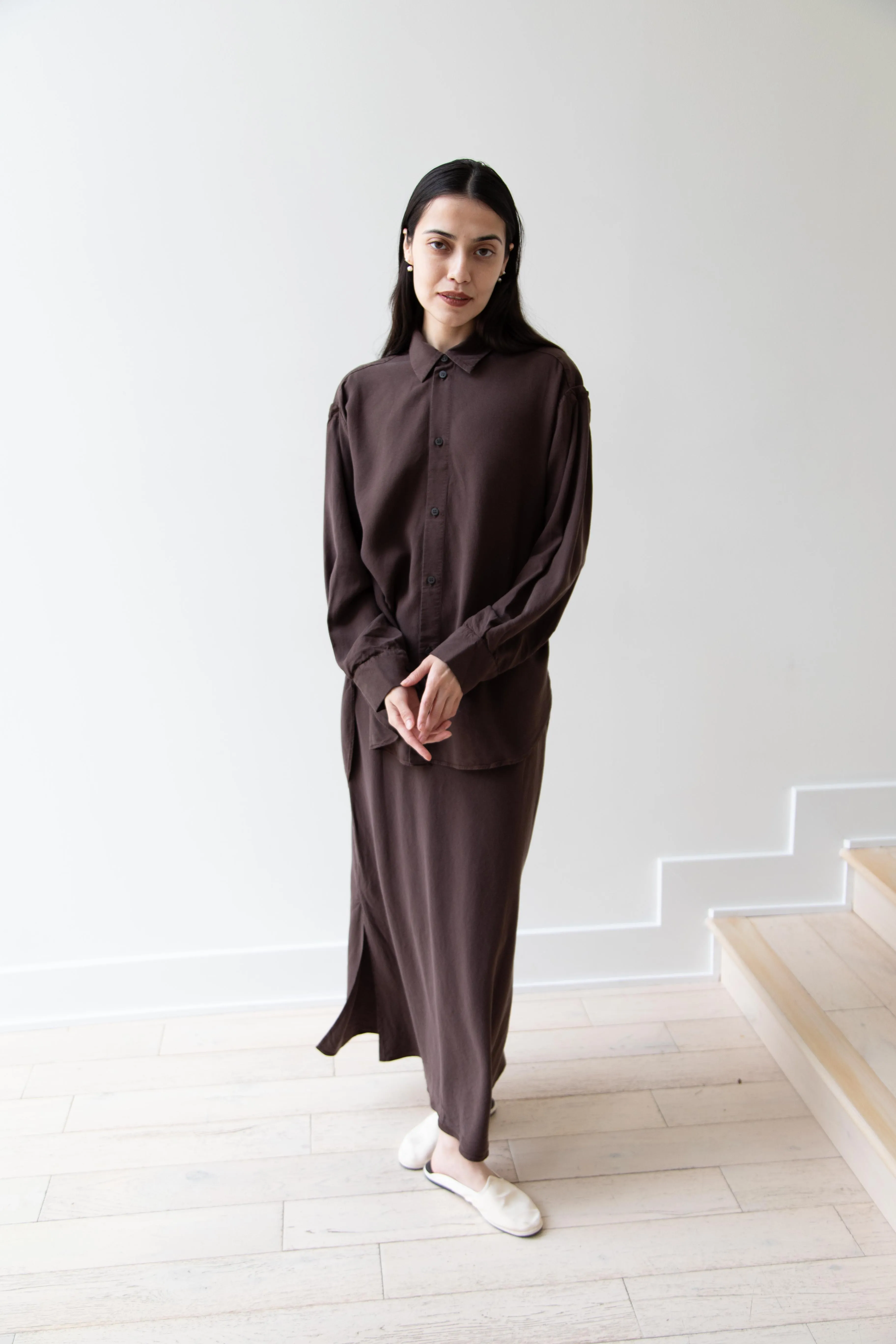 Wright & Doyle | Bias Skirt in Cacao