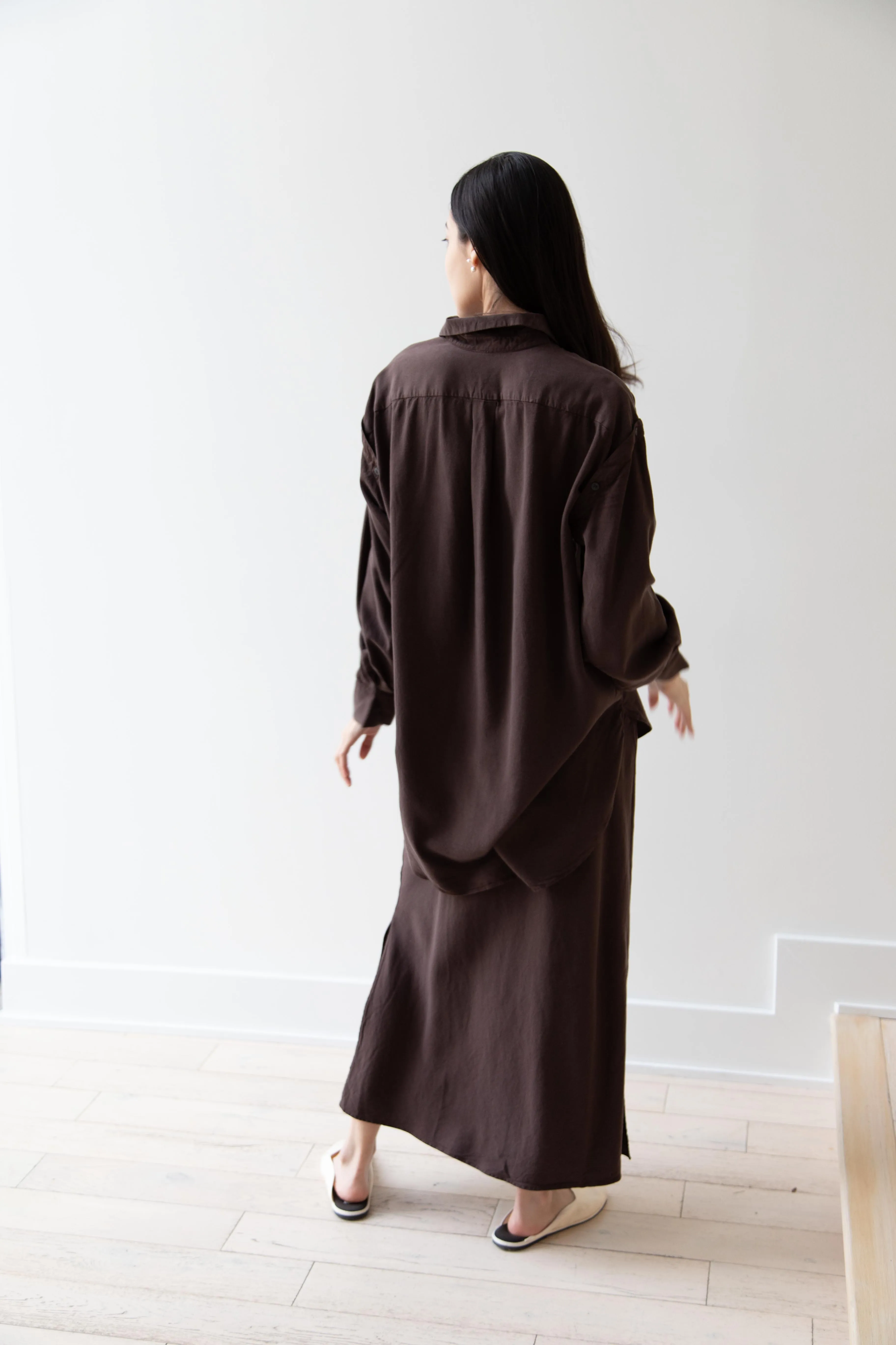 Wright & Doyle | Bias Skirt in Cacao