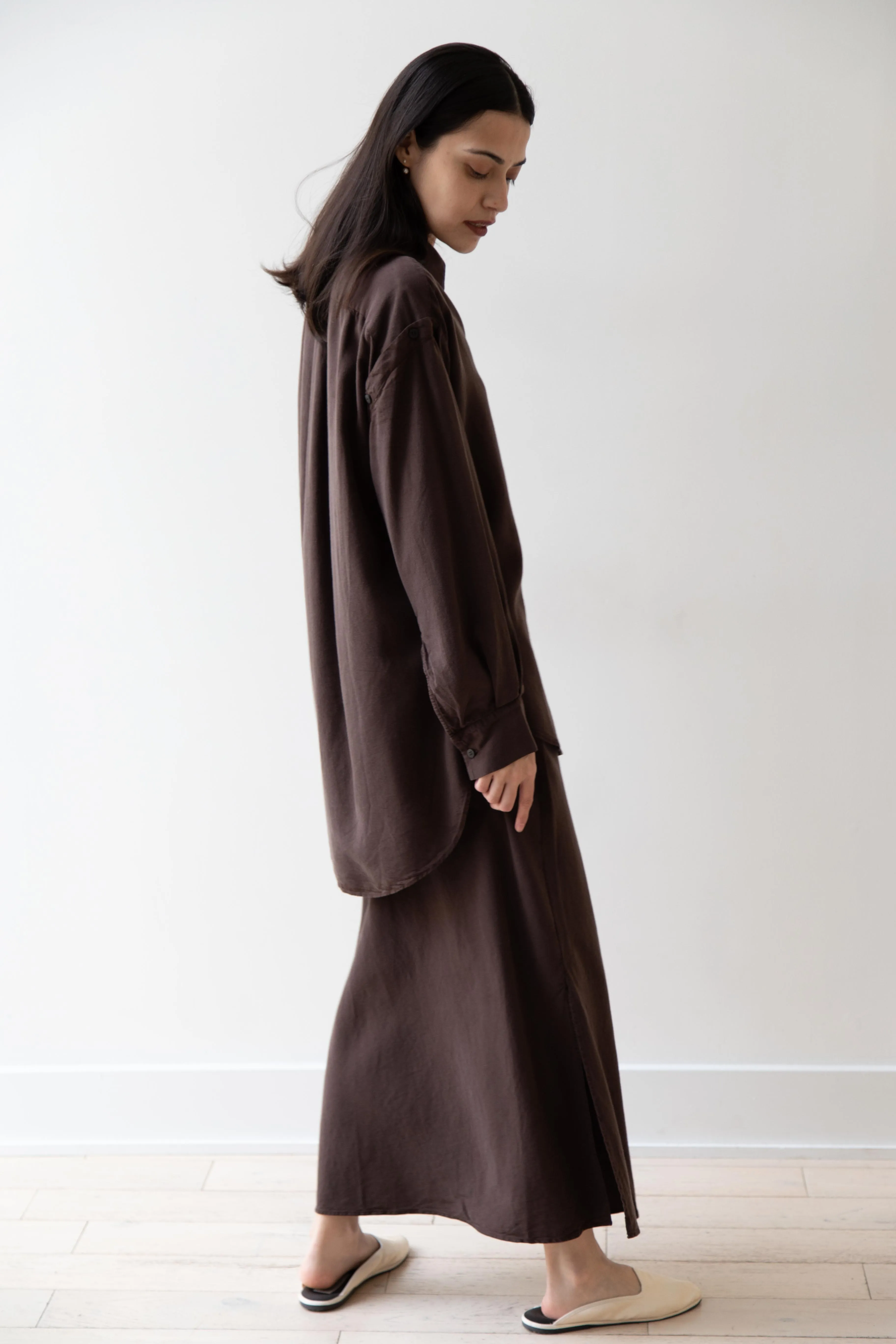 Wright & Doyle | Bias Skirt in Cacao