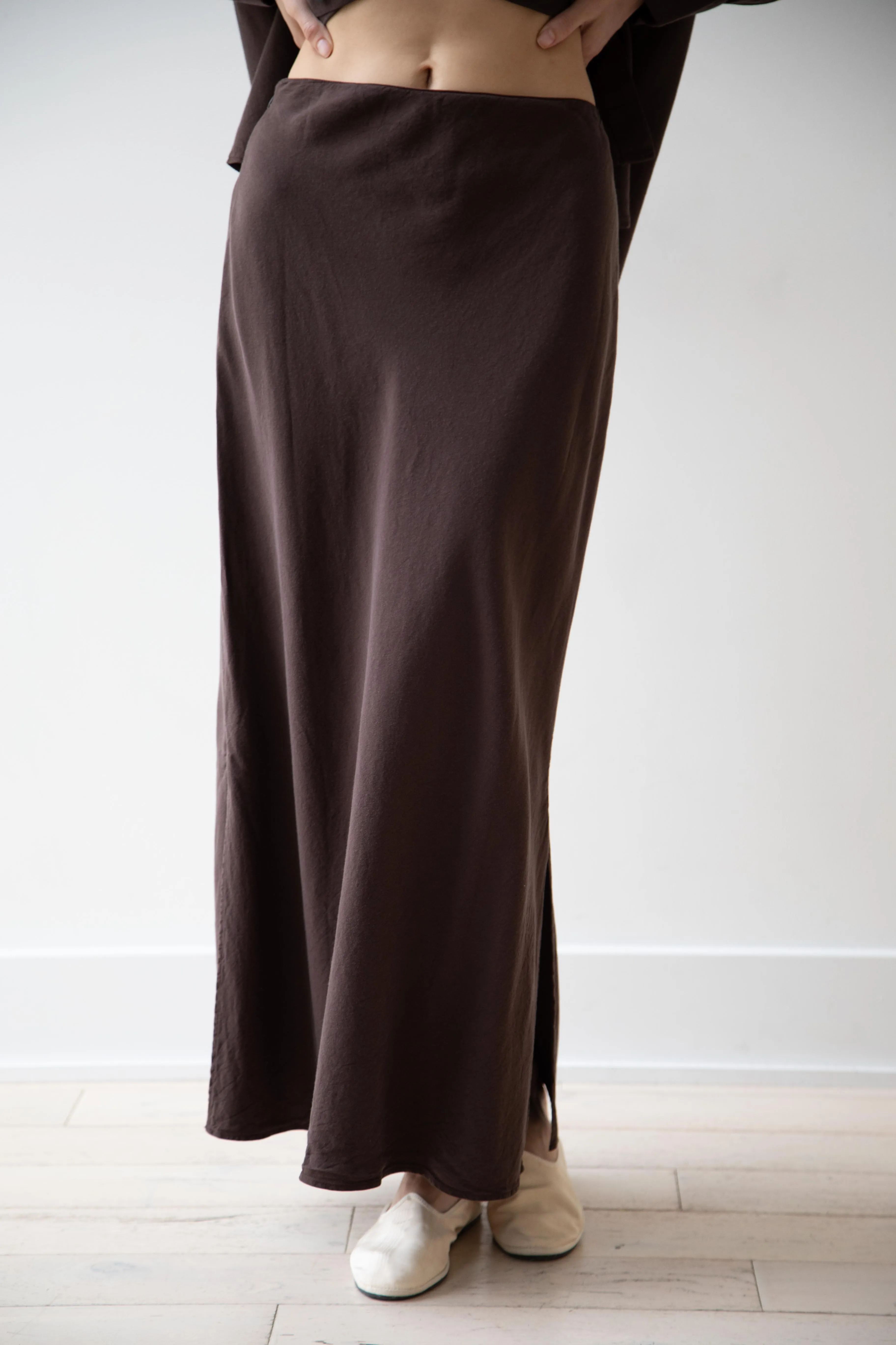 Wright & Doyle | Bias Skirt in Cacao