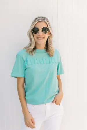 X Teal Mama Comfort Colors Tee