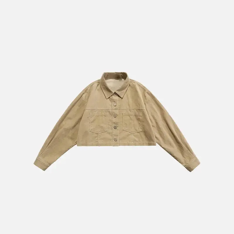 Y2K Jackets in Premium Cotton with Elegant Lapel Collar