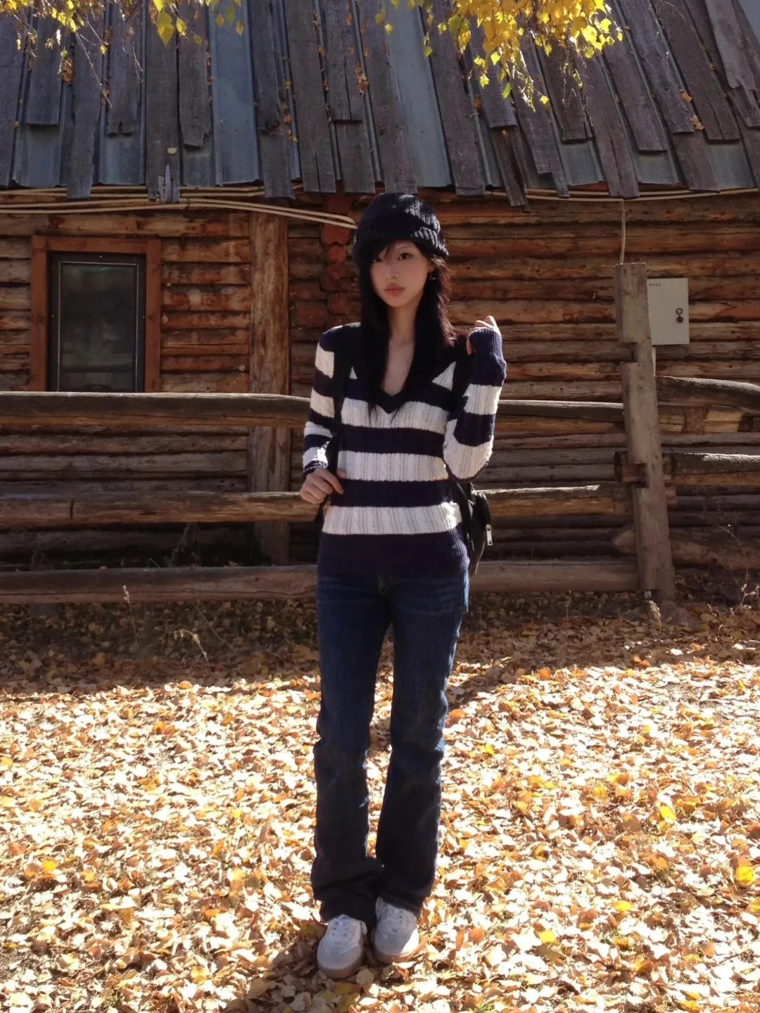 Y2K Striped Knitted Sweater