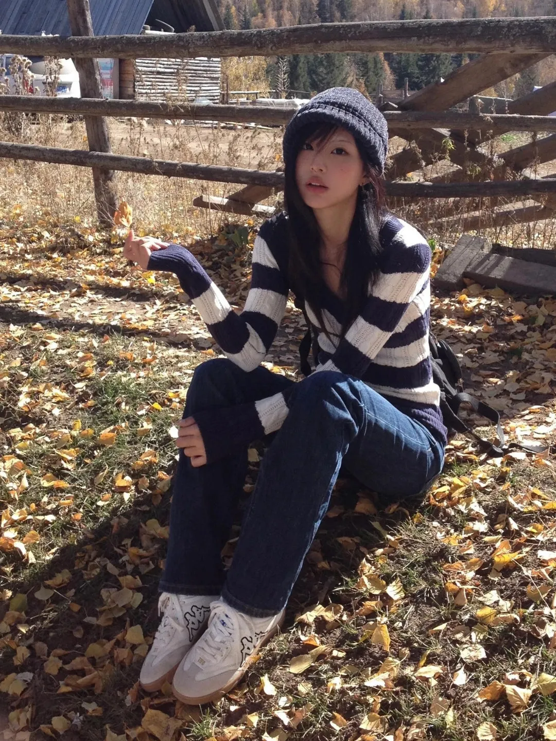 Y2K Striped Knitted Sweater
