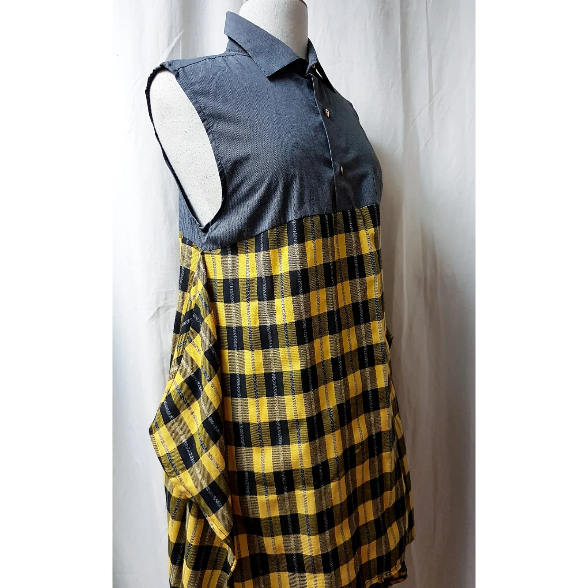 Yellow Plaid Mister Madame Shirtdress